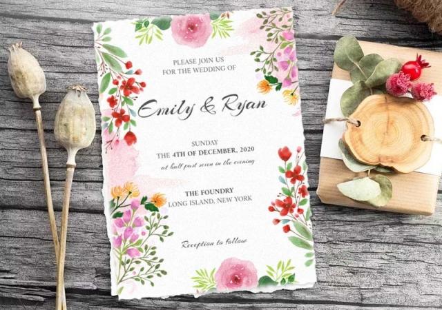 Formats for Wedding Invites